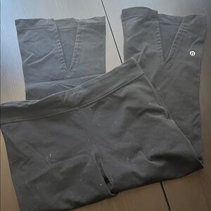 LULUEMON Black Cropped Flare Legging 20.5” inseam